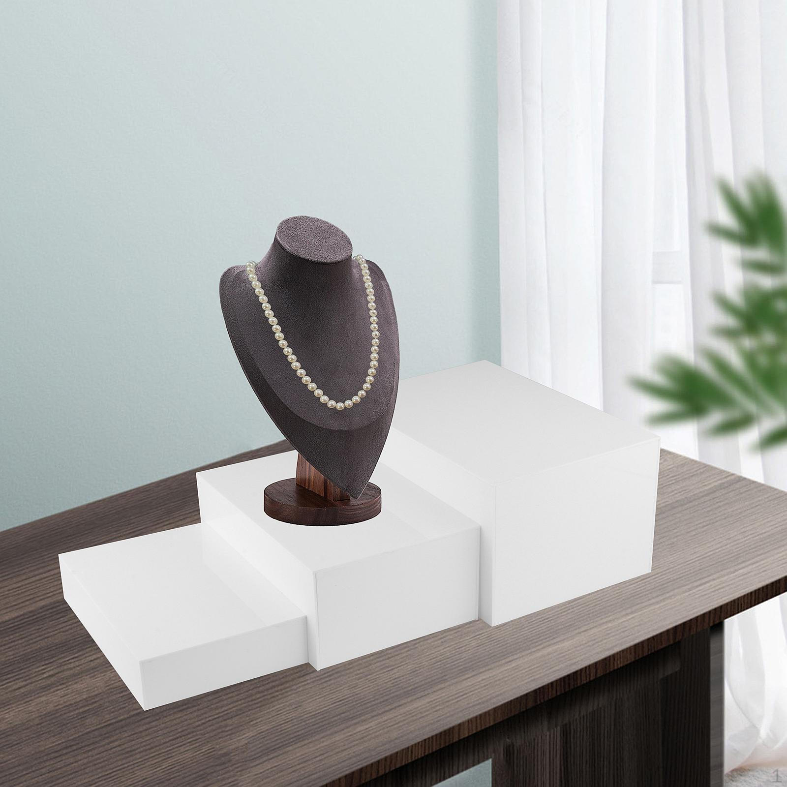 

3 шт., акриловые кубические стойки для шведского стола, витрина для продуктов питания для розничной торговли белый