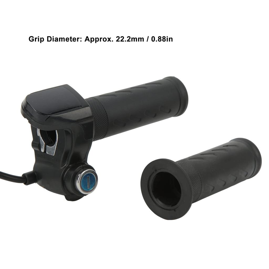 LCD Panel Throttle Grip, Button Operated High Precision Heavy Duty Electric Scooter Twist Throttle Grip Easy Installation (36V)