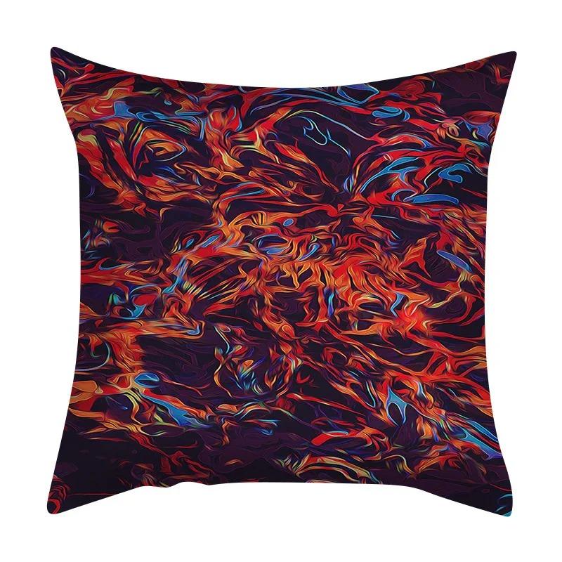 Colorful Texture Pattern Pillowcase Car Ornaments Office Living Room Home Pillowcase