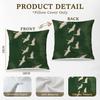 Japanese Emerald Green White Crane Bird Pillow Covers 18x18, Japandi Home Decor, Traditional Oriental Asian Minimalist Birds Pillow Cover Pillowcase