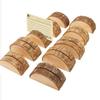 10 Pcs Wooden Crafts Photo Clip Natural Name Tag Place-Holder Table Number Vintage Seat Card Wedding Party DIY Accessories
