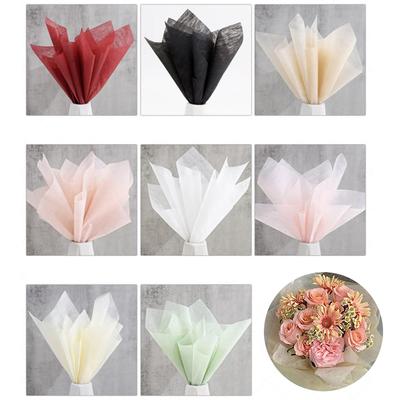 40Pcs Milk Cotton Tissue Paper Florist Flower Wrapping Paper Diy Handmade Bouquet Crafts Gifts Packaging Wedding Party Supplies