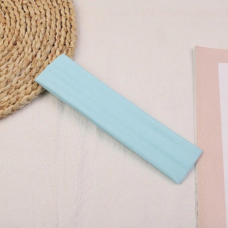Children's Sports Headband 5X20CM Adjustable Elasticity Sweat Absorption And Skid Head Strap Sports Solid Color Headscarf