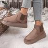 Fashion 2024 Winter New Women Slip on Thickened Plush Snow Boots Women Warm Simple and Versatile Comfortable Shoes Shoes for Women