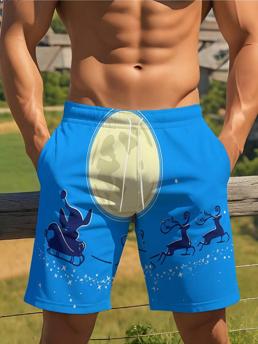 3D Printed Men s Swim Trunks, Summer Beach Shorts, Comfortable Athletic Shorts, Fitness 15 XL