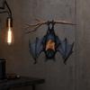 Iron Halloween Bat Decoration Simulation Animal Bat Pendant Bat Decorative Plate  Garden Decoration