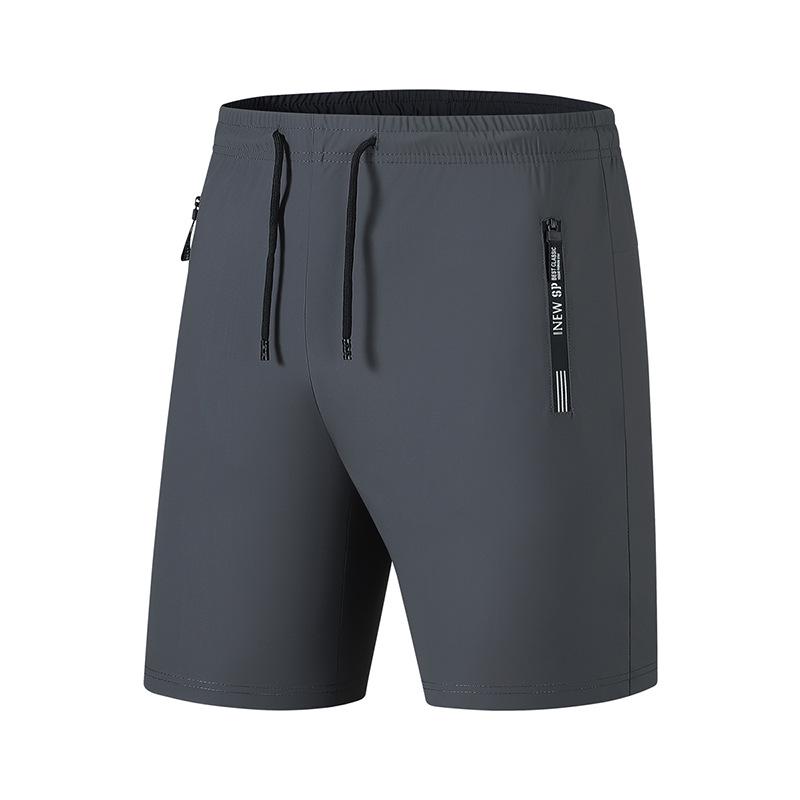 Pánske rýchloschnúce joggery z ľadového hodvábu vo veľkých veľkostiach - Vysoká elasticita, Rovný strih, Priedušné letné outdoorové nohavice