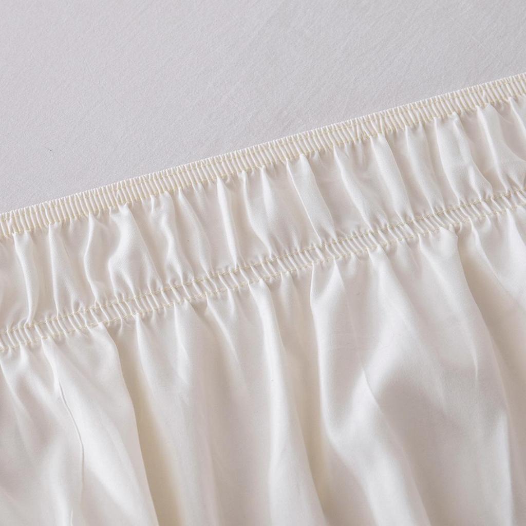 Elastic Solid Color European and American Style Bed Skirt