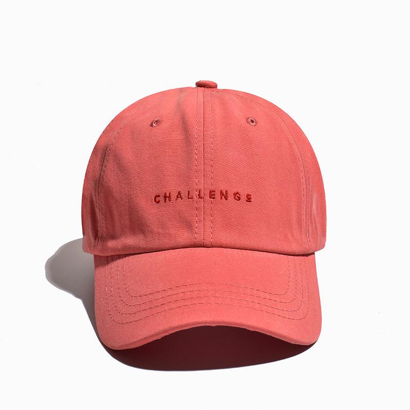 ”CHALLENGE” Letters Soft Cotton Baseball Cap Unisex Snapback Outdoor Sports Ponytail Hats For Women Men Hip Hop Hat Streetwear