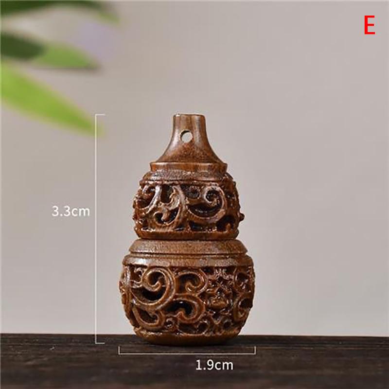 1Pc Hollow Box Pendant Accessories Portable Mini Lotus Sandalwood Sachet Medicine Pill Case Rescue Storage