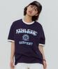 Yunibeoseugameonteu Ug Athletic Ringer T-Shirt_Navy