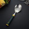 Multipurpose Cooking Spoons Stainless Steel Kitchen Utensil, Spatula Ladle Slotted Turner Rice Spoon, Ergonomic Handle Utensil Heat-Resistant