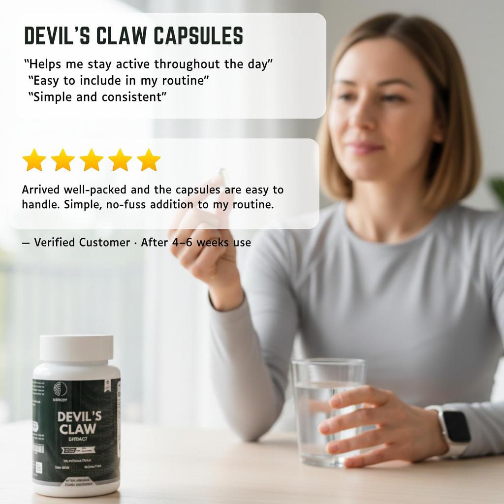 Heroot Devil’s Claw Capsules 1200mg | Harpagophytum Procumbens