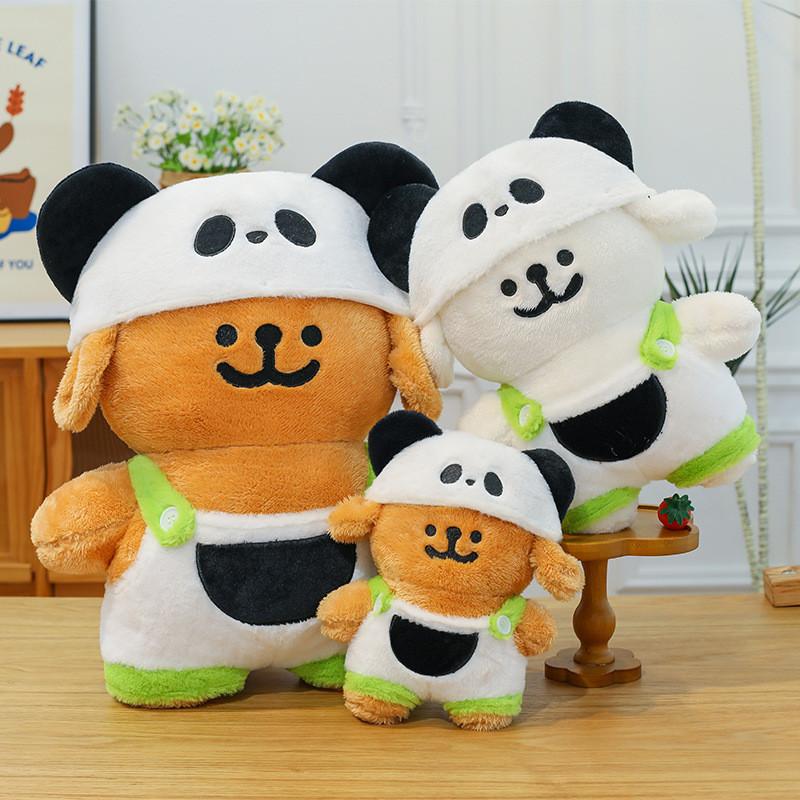 Dress Up Panda Maltese Plush Toy Cute Soft Filled Doll Children Gift Holiday