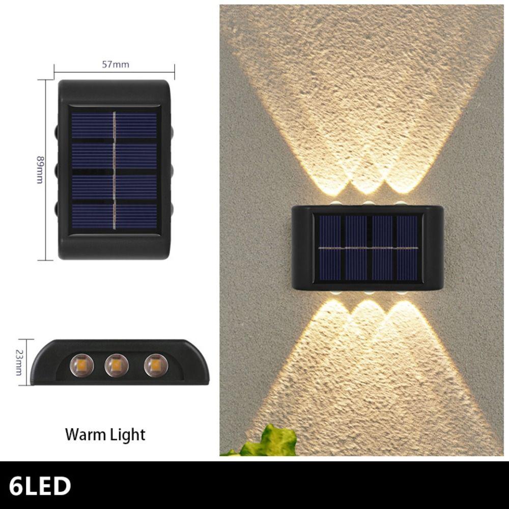 Solar Powered Solar Wall Lights Up And Down Luminous Lighting Garden Yard Decoration