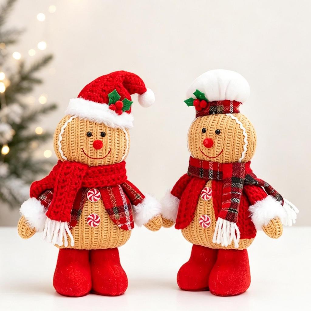 Gingerbread Man Christmas Ornaments: Festive Home Décor Figurines