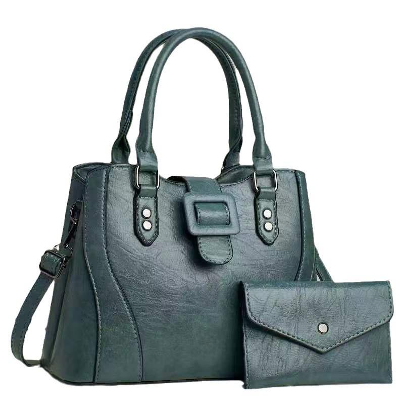Stylish High-end Pu Leather Women's Handbag Versatile Casual Large Capacity Tote Bag