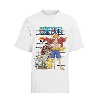 One Piece Zorro Luffy Law Gear 5 Pirata Luffy Camicia da Uomo Cotone Biologico S-XXXL