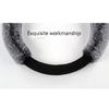 New 3Pcs Winter Plush Fur Car Steering Wheel Cover Hand Brake Handbrake Cover Gear Knob Cover Fluffy Soft Grab cute Styling