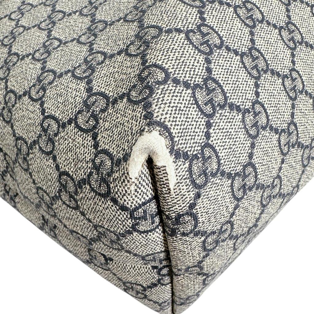 Gucci GG Supreme Tragetasche PVC grau unisex 211120 Gebraucht