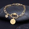 Nidin 17 Styles Light Luxury Copper Zircon Star Moon Pendant Bracelets For Women Men Link Chain Bracelets Geometric Jewelry