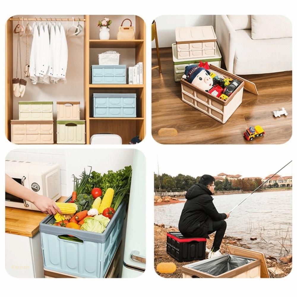 Large Capacity Car Trunk Storage Boxes Stackable Car Storage Boxes  SUV Trunk Storage