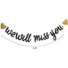 We Will Miss You Banner for Retirement Party Decorations – Going Away Party Decor for Coworker, College Send Off, Goodbye Banner, Farewell Sign,