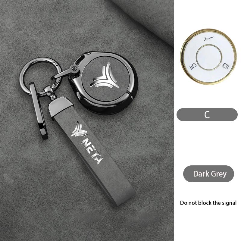 

Interior Mouldings Zinc Alloy Car Smart Remote Key Fob Case Cover Protector Shell For NETA V Nezha U Nezha NO1 NETA V Keyless Ke