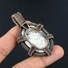 Howlite Pendant, 999 Copper Wire Wrapped Gemstone Jewelry, Handmade Pendant, For Thanksgiving