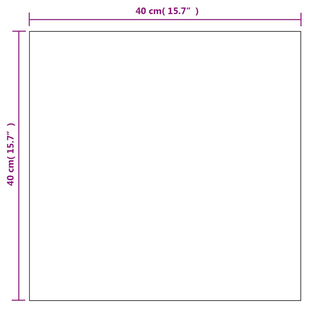 Wall Mirror 2 pcs 40x40 cm Square Glass