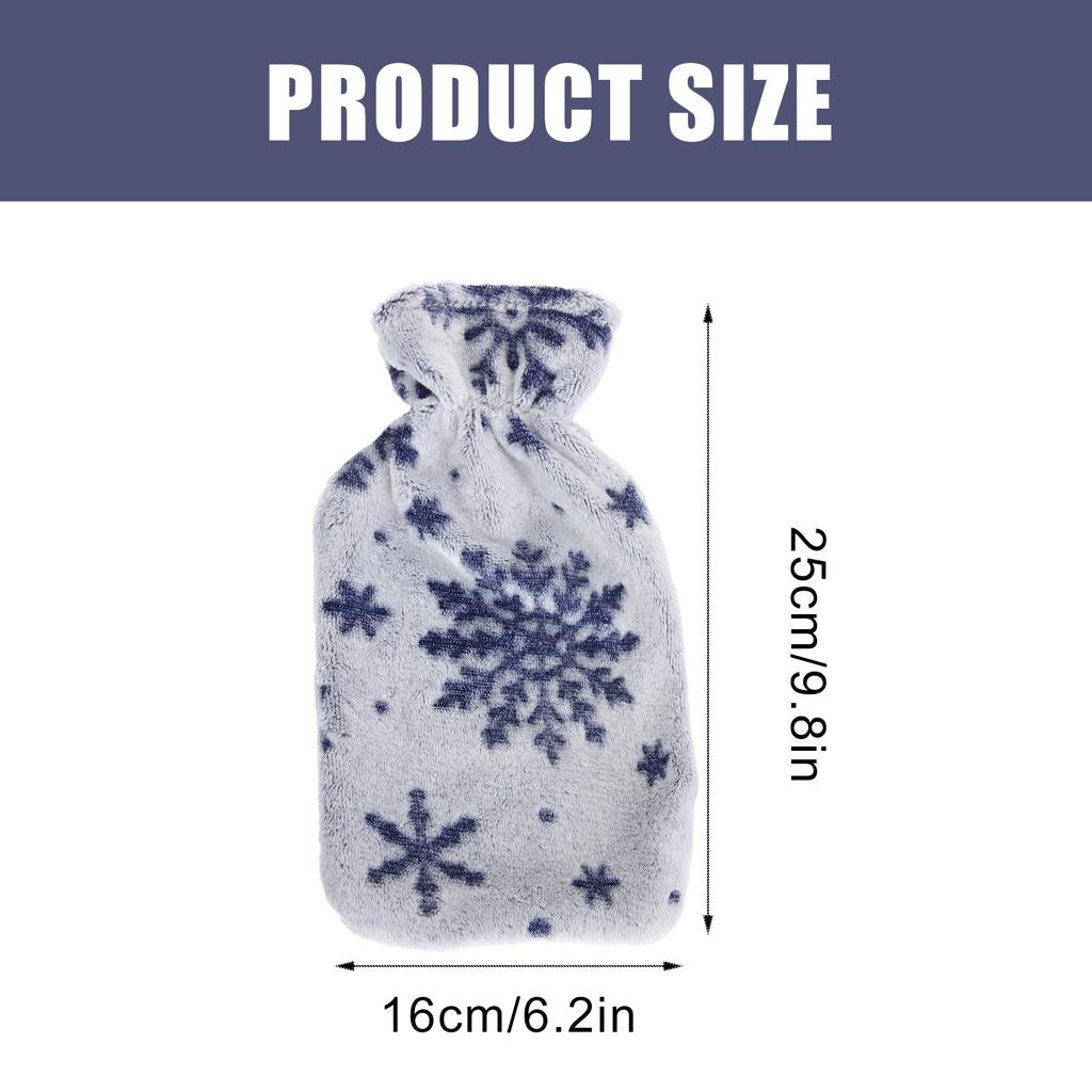 Hot Water Bag Cover 1 Piece Decorative Hand Warmer Cover Washable Reusable Insulated Protective Sleeve for Winter Warmth