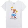 Polo Cartoon Anime Round Neck Pullover Short Sleeve T-Shirt Kids Tops White 313942856-001