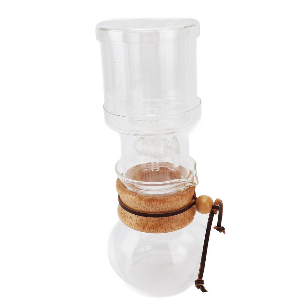Ice Drip Coffee Maker Clear Glass Cold Brew Coffee Maker Set with Adjustable Water Flowing for Household Tea Room 400ml
