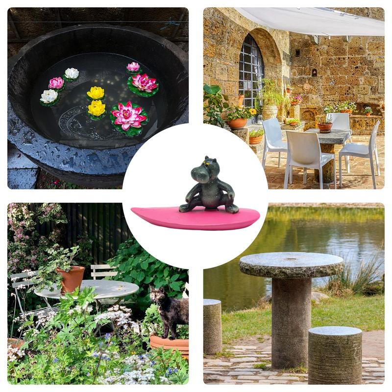 Outdoor Animal Decor Floating Realistic Resin Sculpture Cute Outdoor Balconies Decoration Multipurpose Figurines For Home Garden