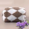 1Pcs Soft Plush Pencil Case Plush Teddy Makeup Bag Organizer Large Capacity Storage Bag