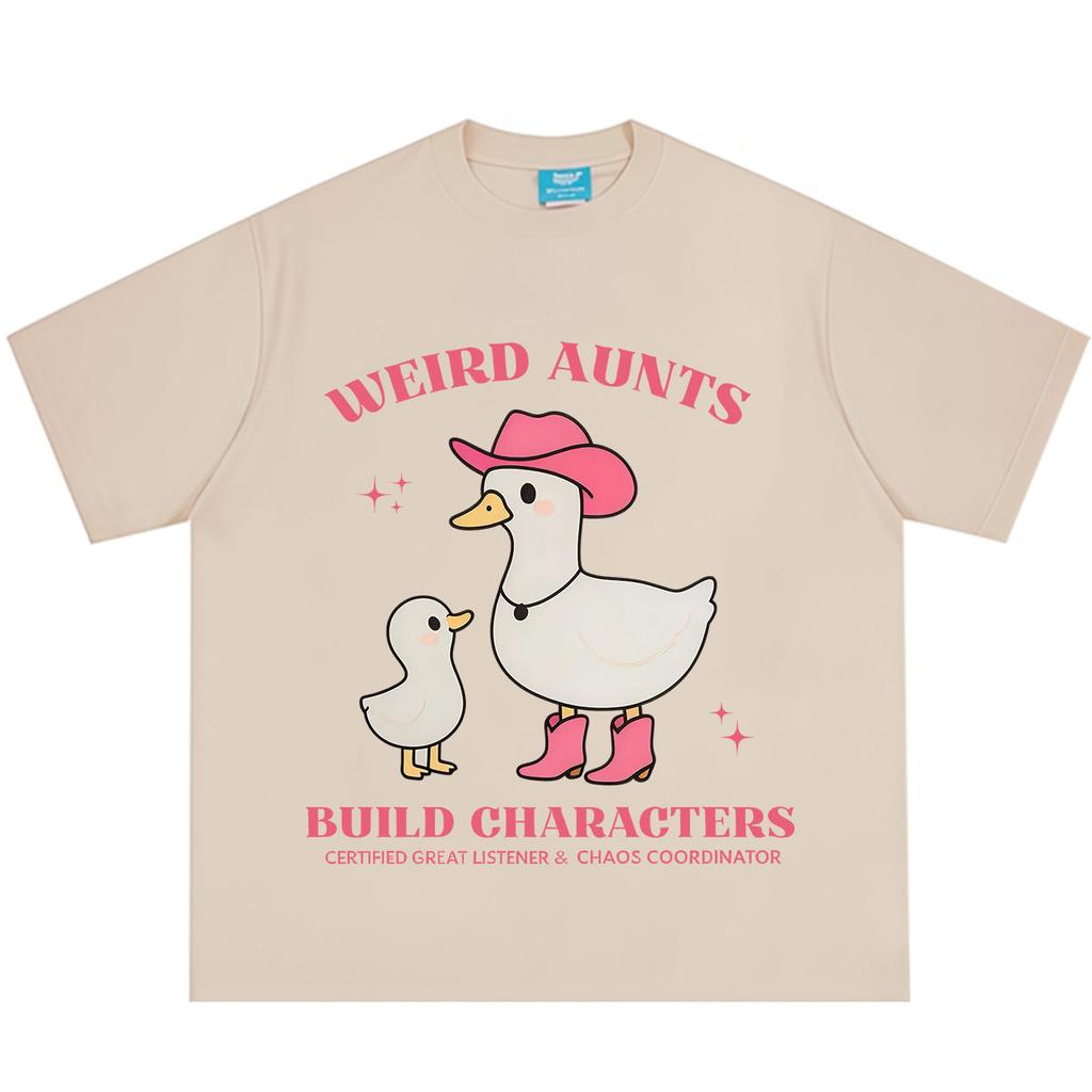 Aunt Goose Funny Duck Meme T Shirt Unisex Unisex Harajuku Fashion Tshirt Summer Shortsleeved Loose Casual Aesthetic Trend Tshirts