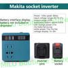 Lithium battery inverter power bank Makita portable DC 20V to 220V smart transformer (battery not included)