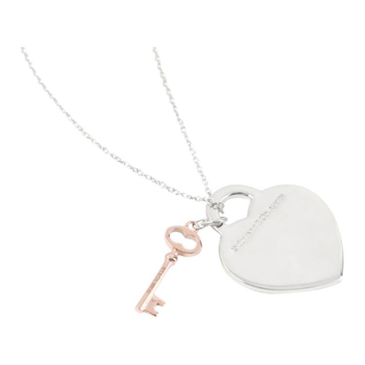 Tiffany & CO. 2000-2020 sterling silver Open Tear drop necklace 30971531