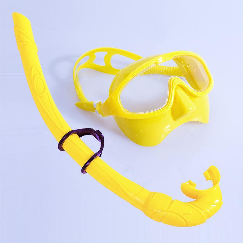 Wysokiej rozdzielczości duża rama maska do nurkowania zestaw z fajką maska przeciwmgielna