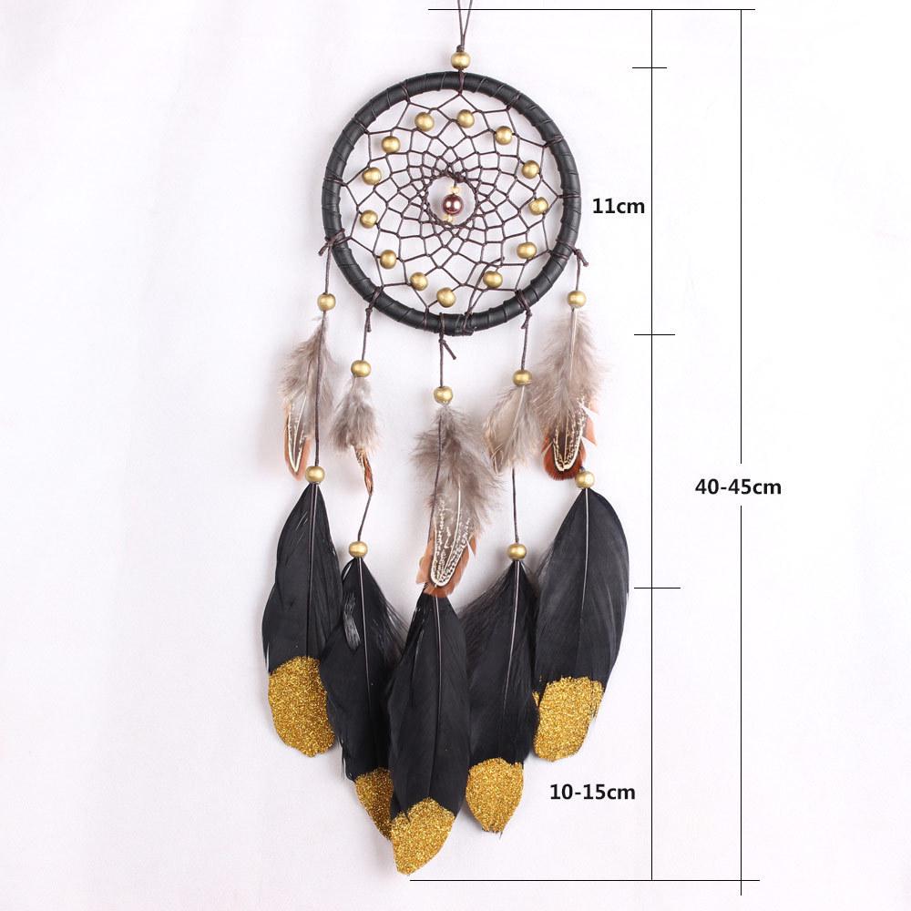 Handmade Pink White Feather Dream Catcher Wall Hanging Decoration Wind Chime Car Wedding Decoration Craft Girl Gift Ornament