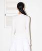 MAIS Henry Neck Long Sleeve T-Shirt / White
