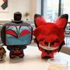 10cm Hazbined Alastor VOX Plüschtiere Hotel Lucifer Kuscheltiere Puppe Anime Weicher Plüsch Schlüsselanhänger Dekorative Anhänger Geschenk