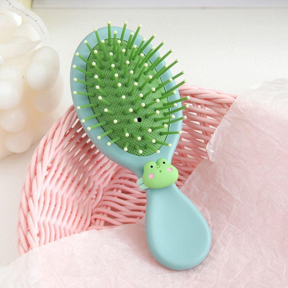 Mini Portable Small Massage Untangling Hairbrush Cartoon Air Cushion Hair Brush;