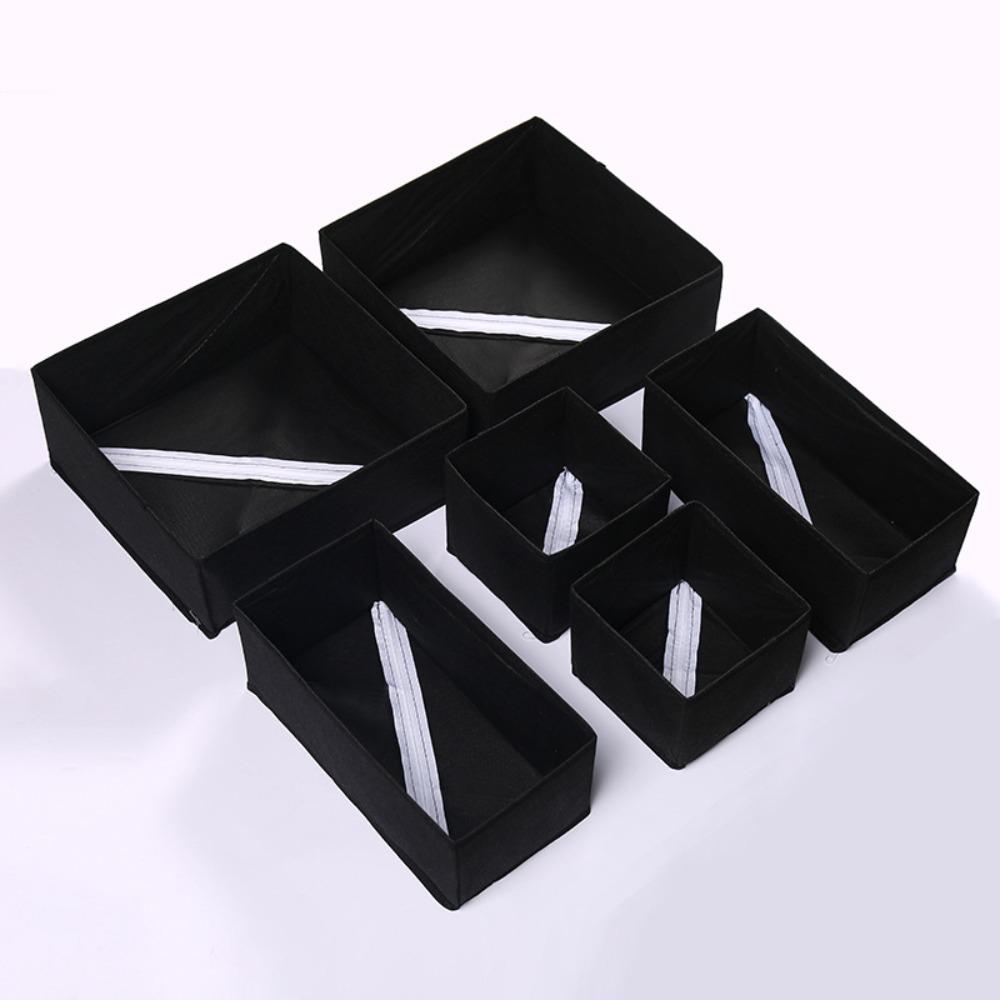 Non-Woven Underwear Storage Box Without Lid Foldable Bra Storage Boxes Space Saving Breathable Underwear Organizer