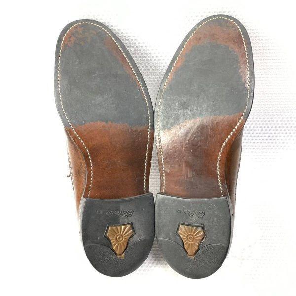 70s 80s Vintage Unknown Maker Size 9.5D 27.0 27.5cm Long Wingtip American Full Brogue Brown(USED)