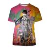 Charlie Chaplin Pánské Dámské tričko Osobnost Hip Hop Sreet Style Zábavné 3D potištěné tričko