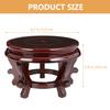 Oriental Vase Stand Vintage Planter Stand Plant Holder Stool Wooden Chinese Flowerpot Base