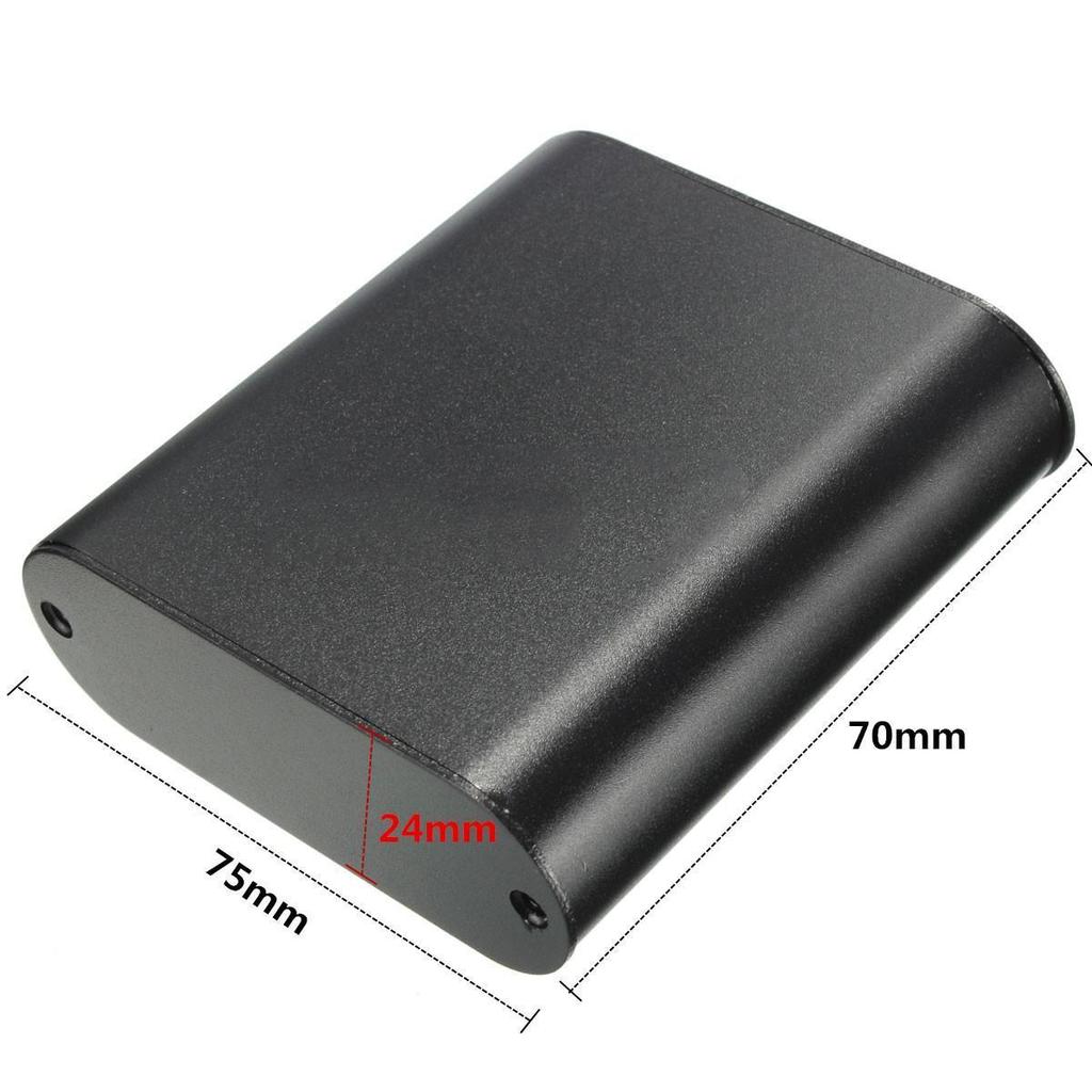 Nueva caja de aluminio para instrumentos de PCB de 75 mm x 70 mm x 24 mm, carcasa para proyectos electrónicos