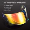 Universal Photochromic Anti-Fog Visor Sticker for HJC I91/i90 Helmets, Day-Night Electroplated HJ-33 Lens