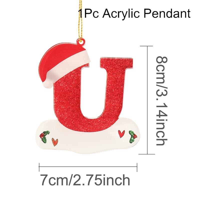Christmas Acrylic Letter Pendant 2026 Merry Cristmas Decoration for Home Xmas Tree Hanging Ornaments Navidad Natal New Year 2026